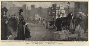 Kranzankunft auf Schloss Windsor von Percy F.S. Spence